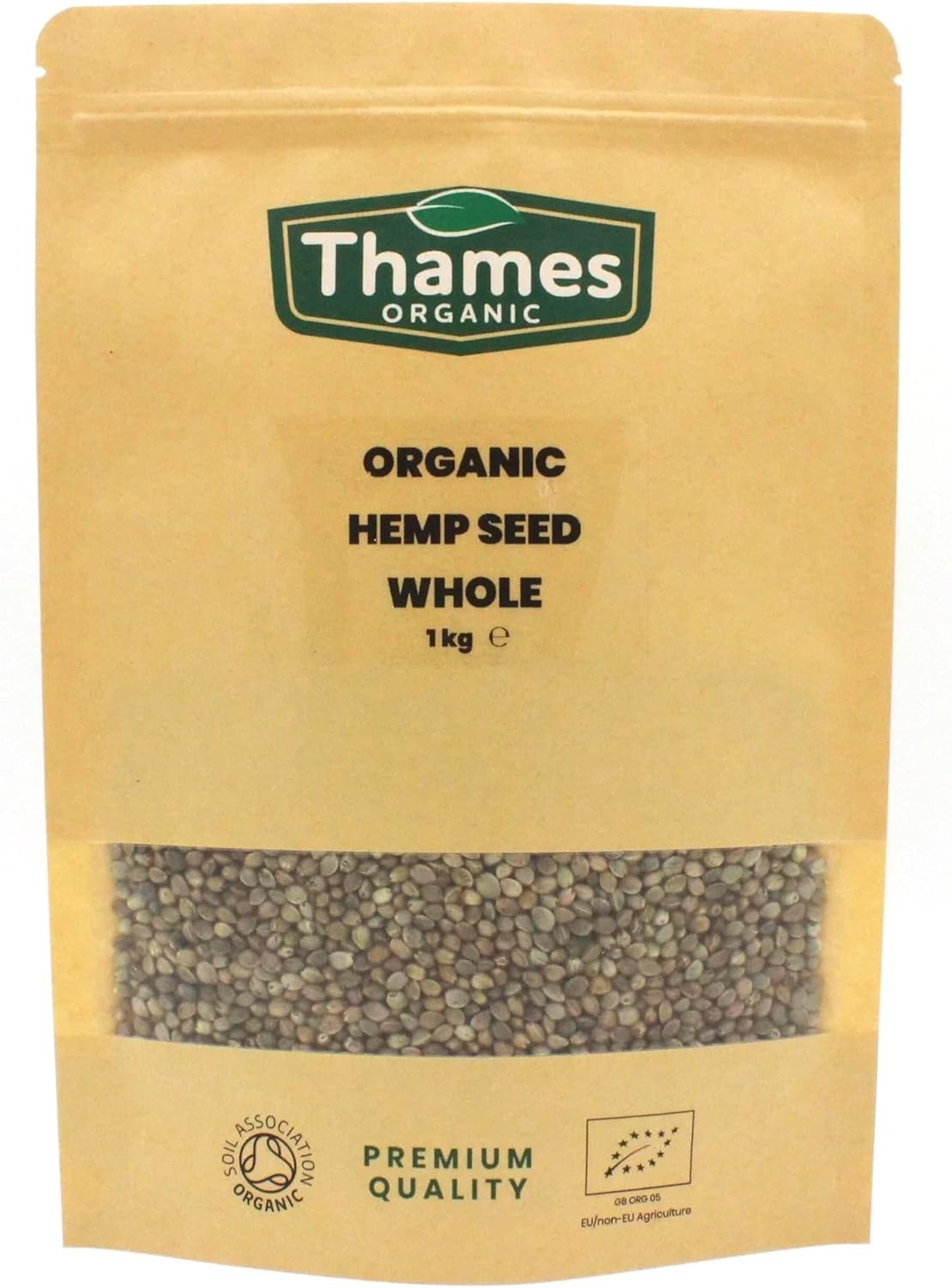 Organic Hemp Seeds 1kg of Nutritious & Flavorful Seeds No Additives