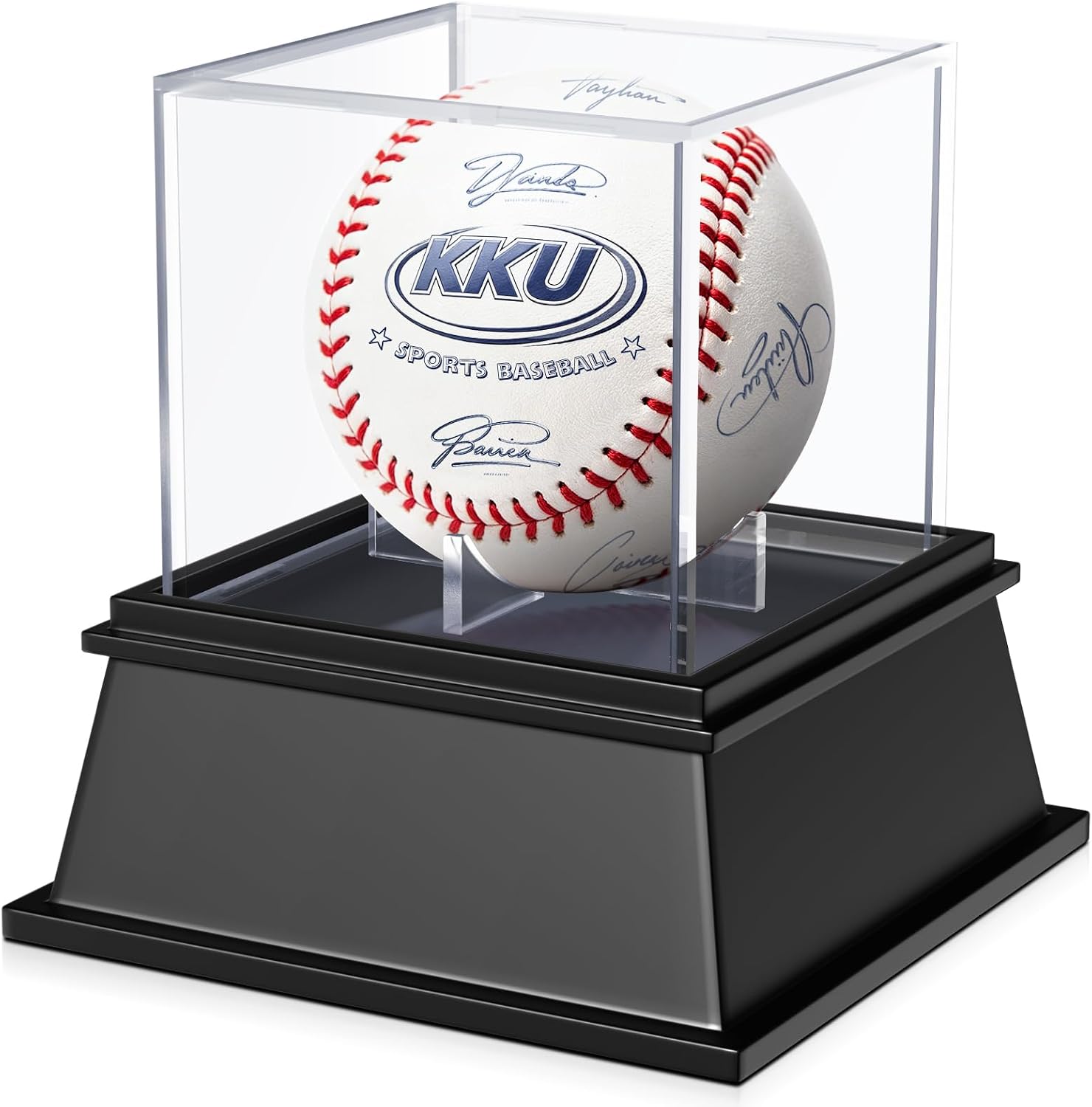 KKU Acrylic Baseball Display Case, Dustproof UV Protected Baseball Case, Transparent Baseball Holder Display Case for Signed Balls Memorabilia