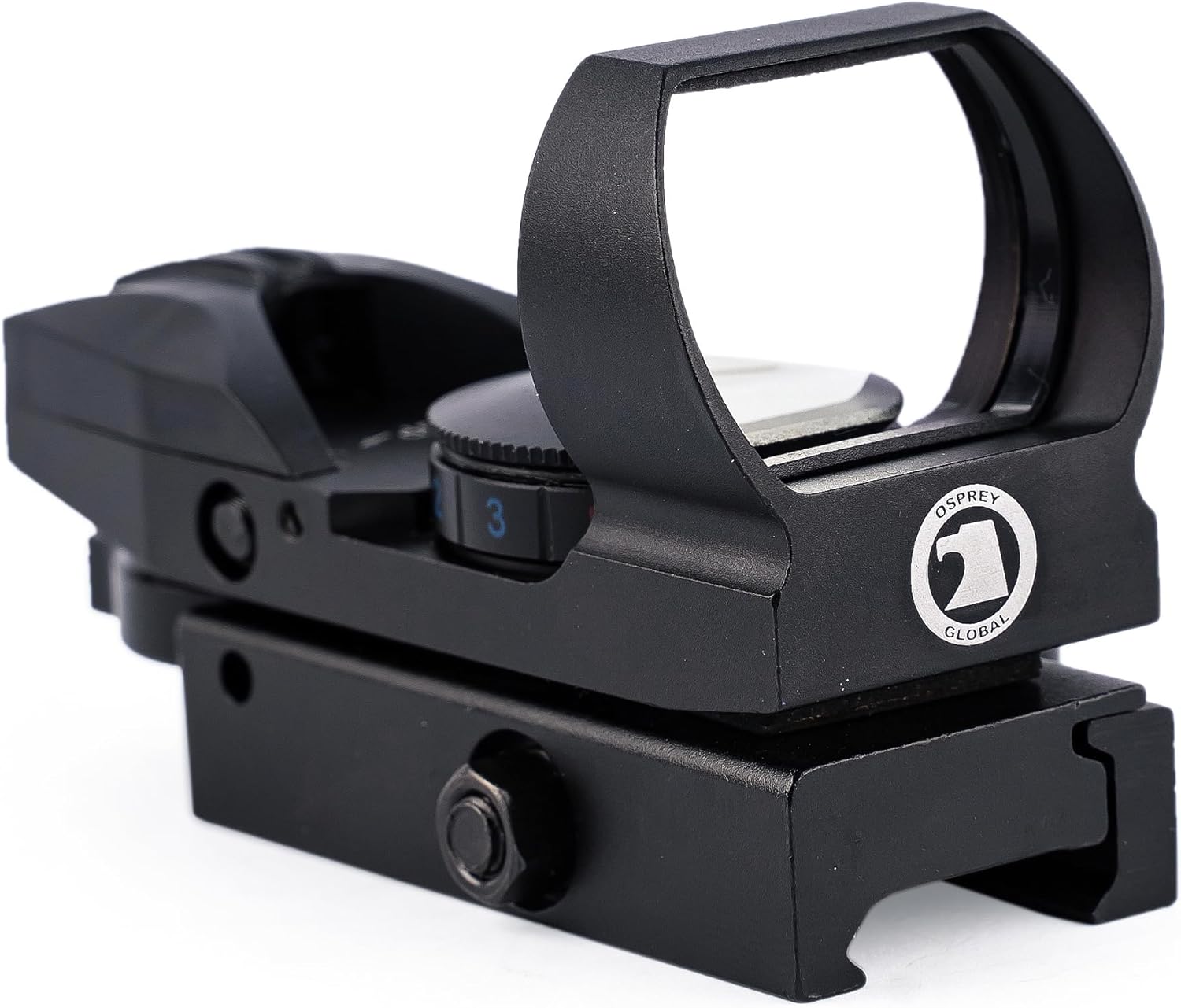 Osprey Global DSMRQR : Reflex Red Dot Sight (4 Dot Size Settings) with Multi Reticle (Dot, Circle Dot, Cross & Double Cross Hair) Quick Release fits Standard, Weaver and Picatinny Rails - 1" MOA