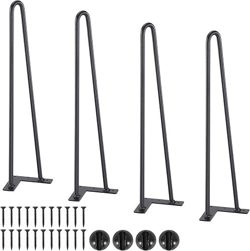 VEVOR Patas para muebles de horquilla de 19 pulgadas, proyectos de bricolaje de metal para el hogar, mesita de noche, mesa auxiliar, escritorio,