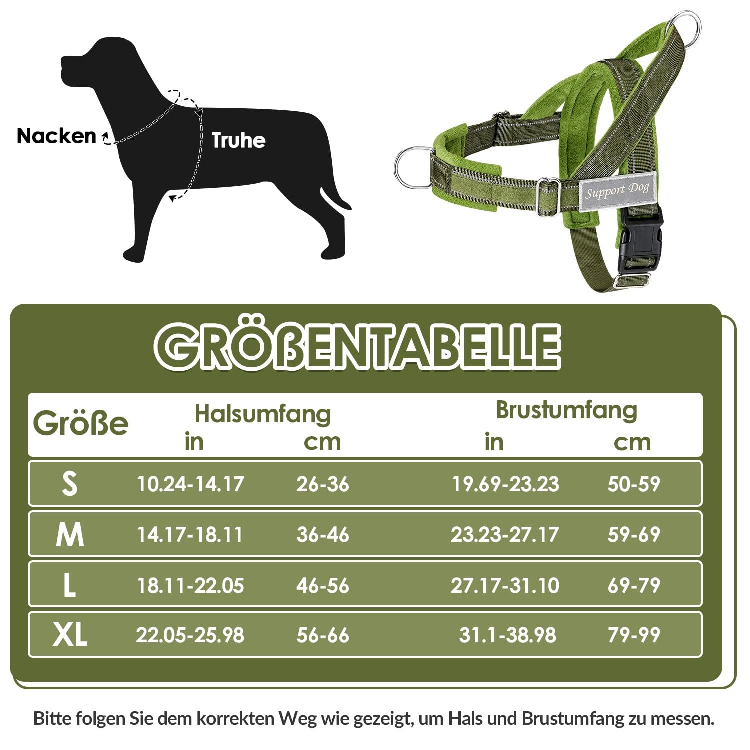 SlowTon Hundegeschirr mittelgroße große Hunde mit 1,55-1,7 m Leine, gepolstertes reflektierendes Brustgeschirr mit verstellbarem Hals und Brust, Anti-Zug Geschirr Hund für Spaziergänge