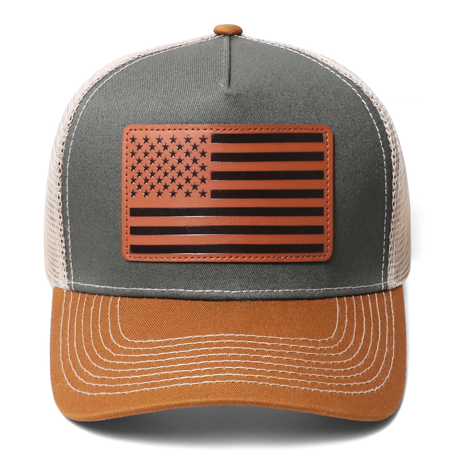 American Flag Trucker Hat Dad Caps Mesh Vintage Adjustable Baseball Caps Mens USA Flag Cap Snapback Hats