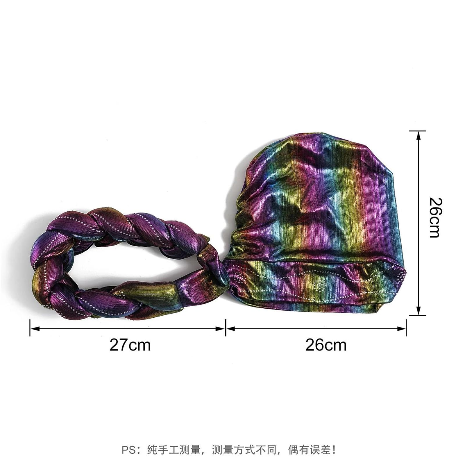 Cappello turbante automatico pre-legato da donna con treccia avvolgere la testa per matrimoni e stile hijab formale copricapo Gele