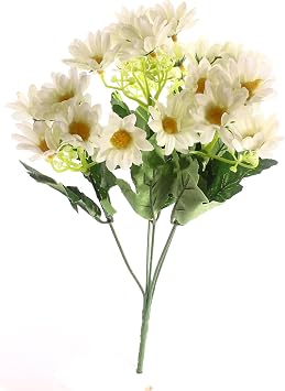 Artificial Flower Realistic Wild Daisy White