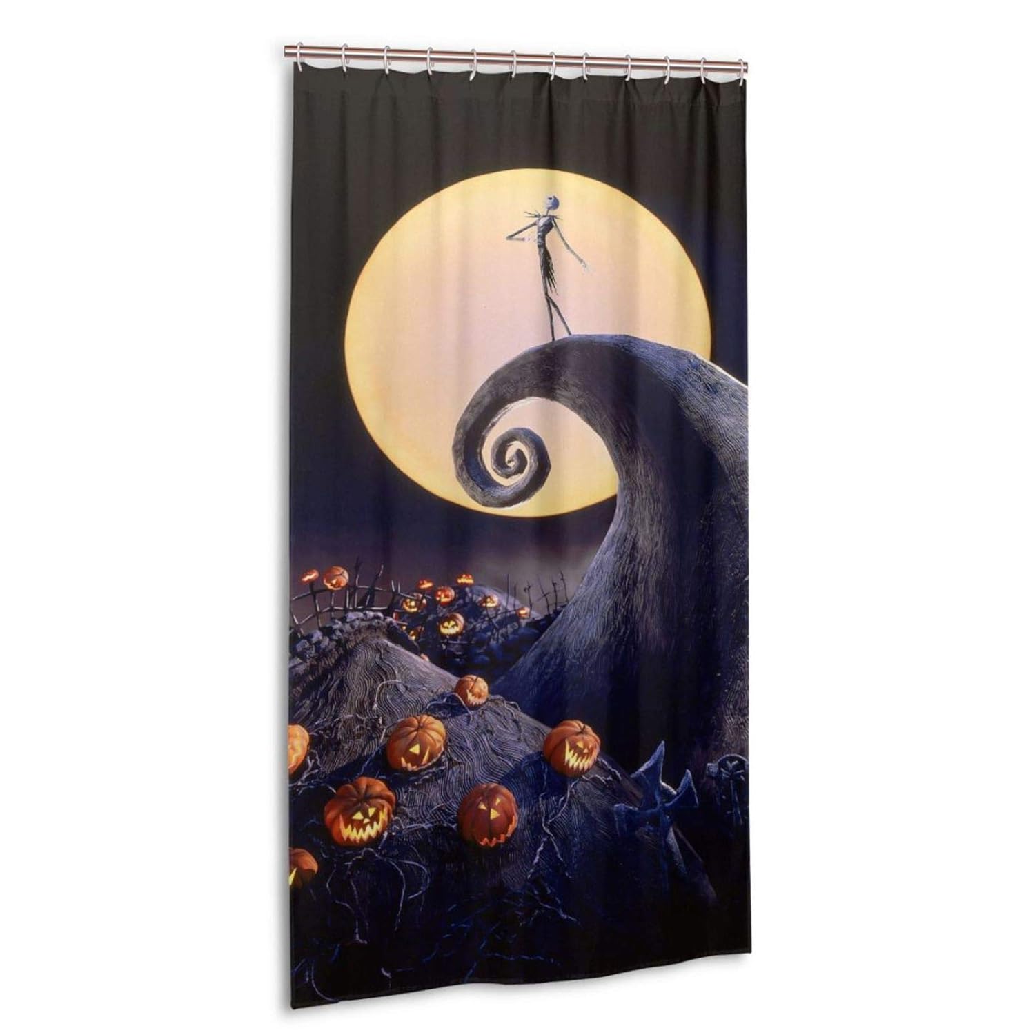 MSGUIDE The Nightmare Before Christmas Shower Curtain Liner Light Weight, Odorless Bath Curtains
