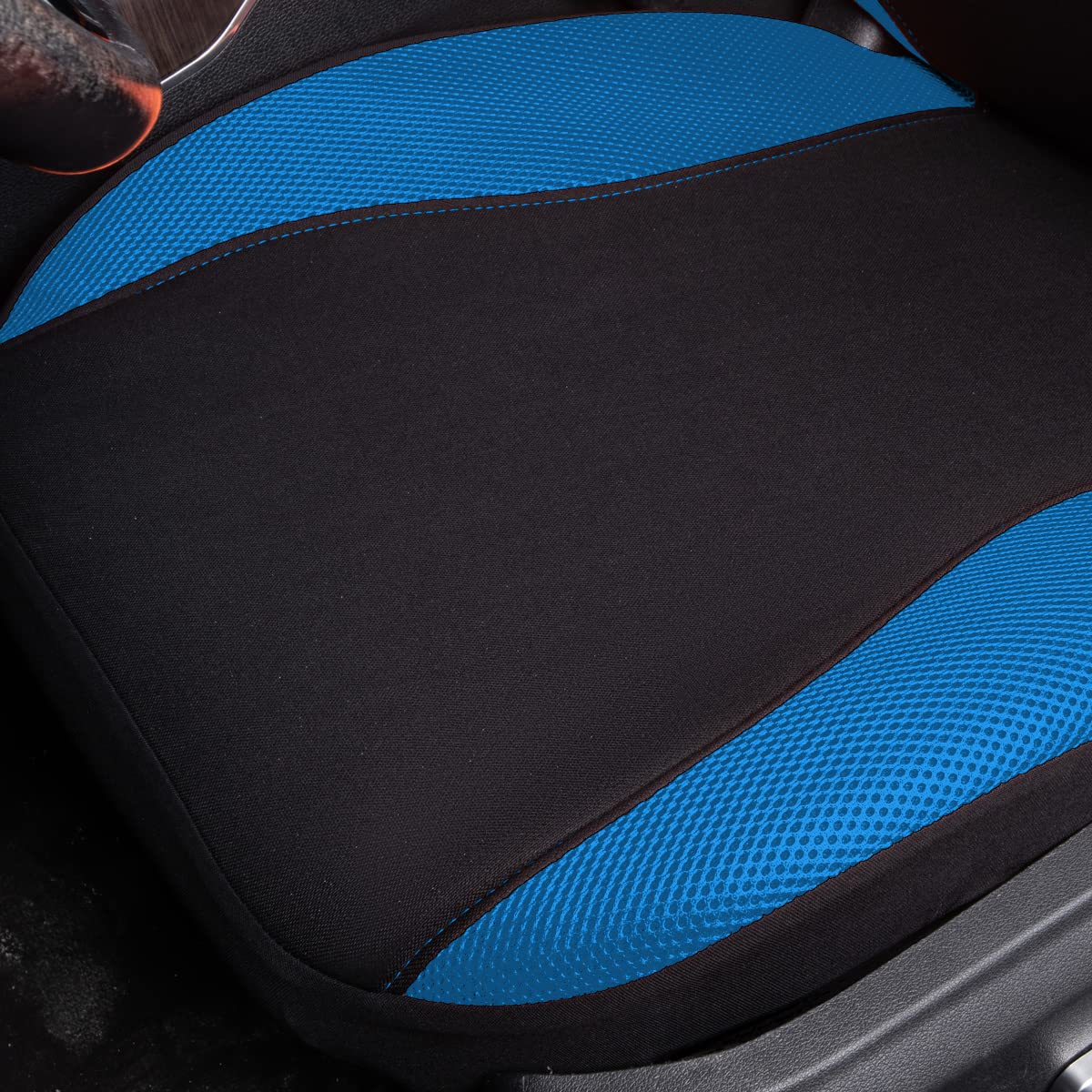 Flying Banner Housse de siège Auto en Maille Respirante, Motif Papillon coloré, Compatible avec Les airbags (Ensemble Complet, Bleu)