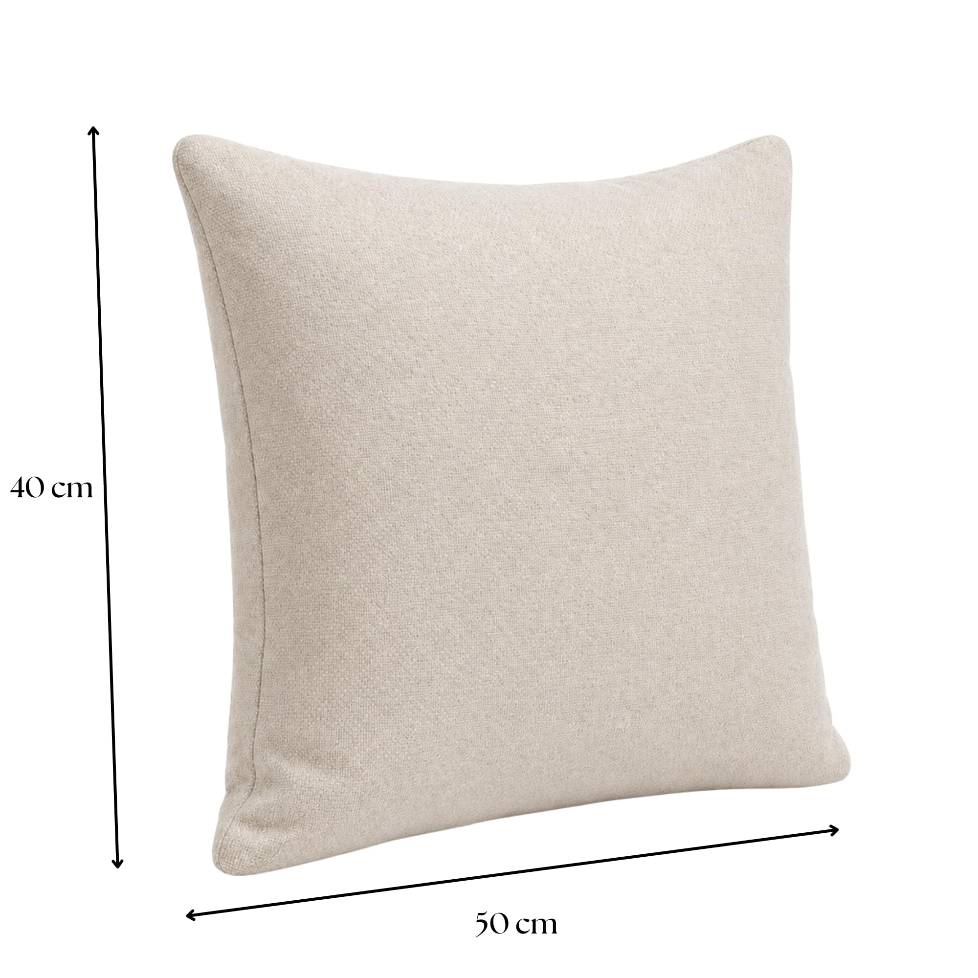 chilly pilley® Cojines para Muebles De Ratán, Cojines De Jardín, Respaldos, Muchos Tamaños Y Muchos Colores 50x40, Crema