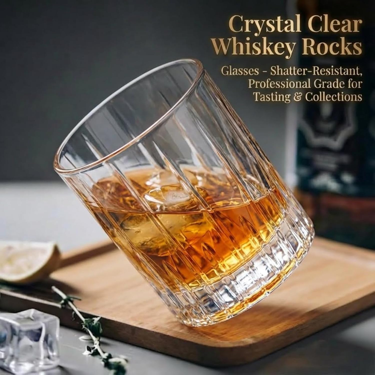 Crystal whiskey glasses,xm-white