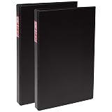 Avery® Legal-Size 3 Ring Binders, 1" Round Rings, 2 Black Binders – view 1