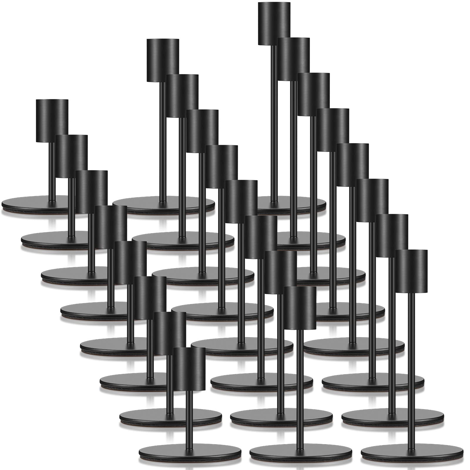 Sieral Candle Holders Bulk Taper Candlesticks Holders Set Modern Decorative Metal Candelabras for Wedding Anniversary Home Dinning Table Centerpiece