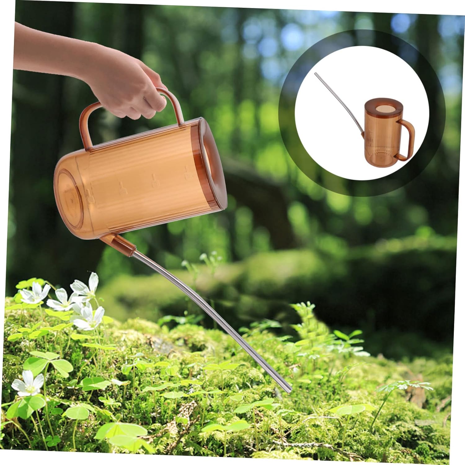Smart Watering Can for Indoor Plants Long Spout Kettle Ergonomic Handle Plastic Garden Tool for Easy Watering