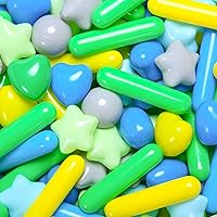 Vista 14 de Bolas para piscina de bolas STARBOLO para niños pequeños - Bolas de piscina de macaron a prueba de aplastamiento de plástico para niños pequeños