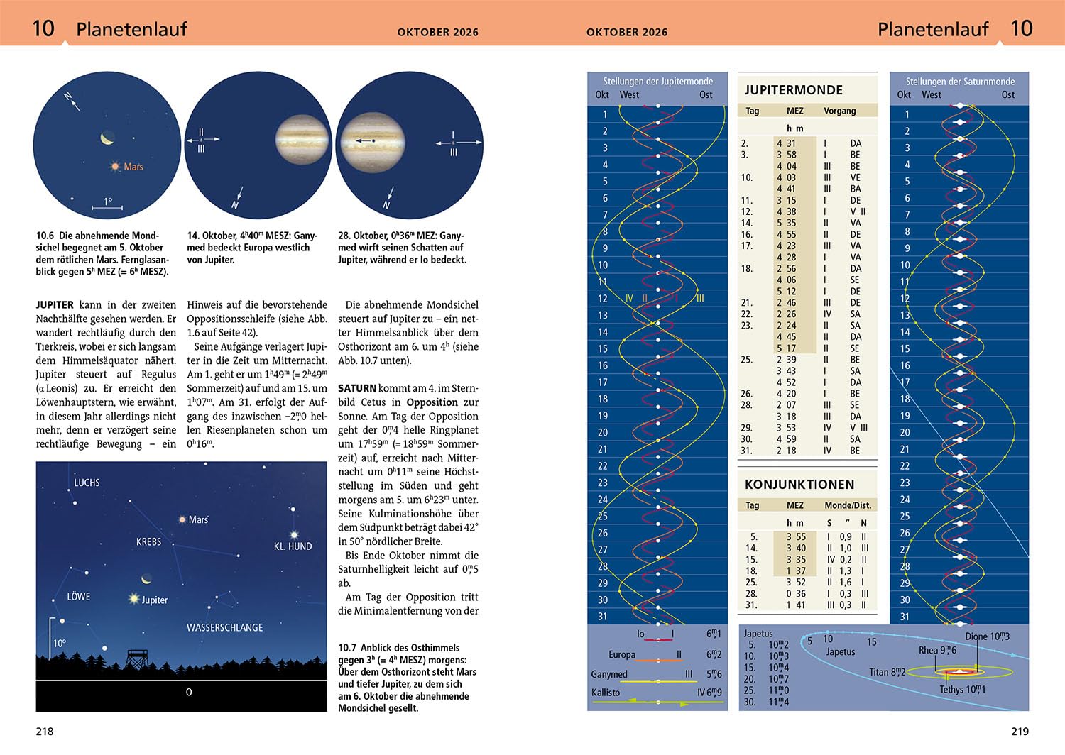 Kosmos Himmelsjahr 2026: Sonne, Mond und Sterne im Jahreslauf -- Das Astronomie-Jahrbuch Nr. 1 mit Astrokalender für unterwegs in der Kosmos-Plus-App