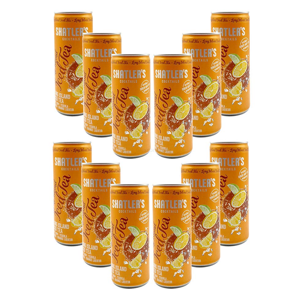 Shatlers Cocktail - 12er Set Shatlers Long Island Iced Tea 0,25L (10,1% Vol) inklusive Pfand EINWEG - Shatlers Cocktail - Ready to Go- [Enthält Sulfite]