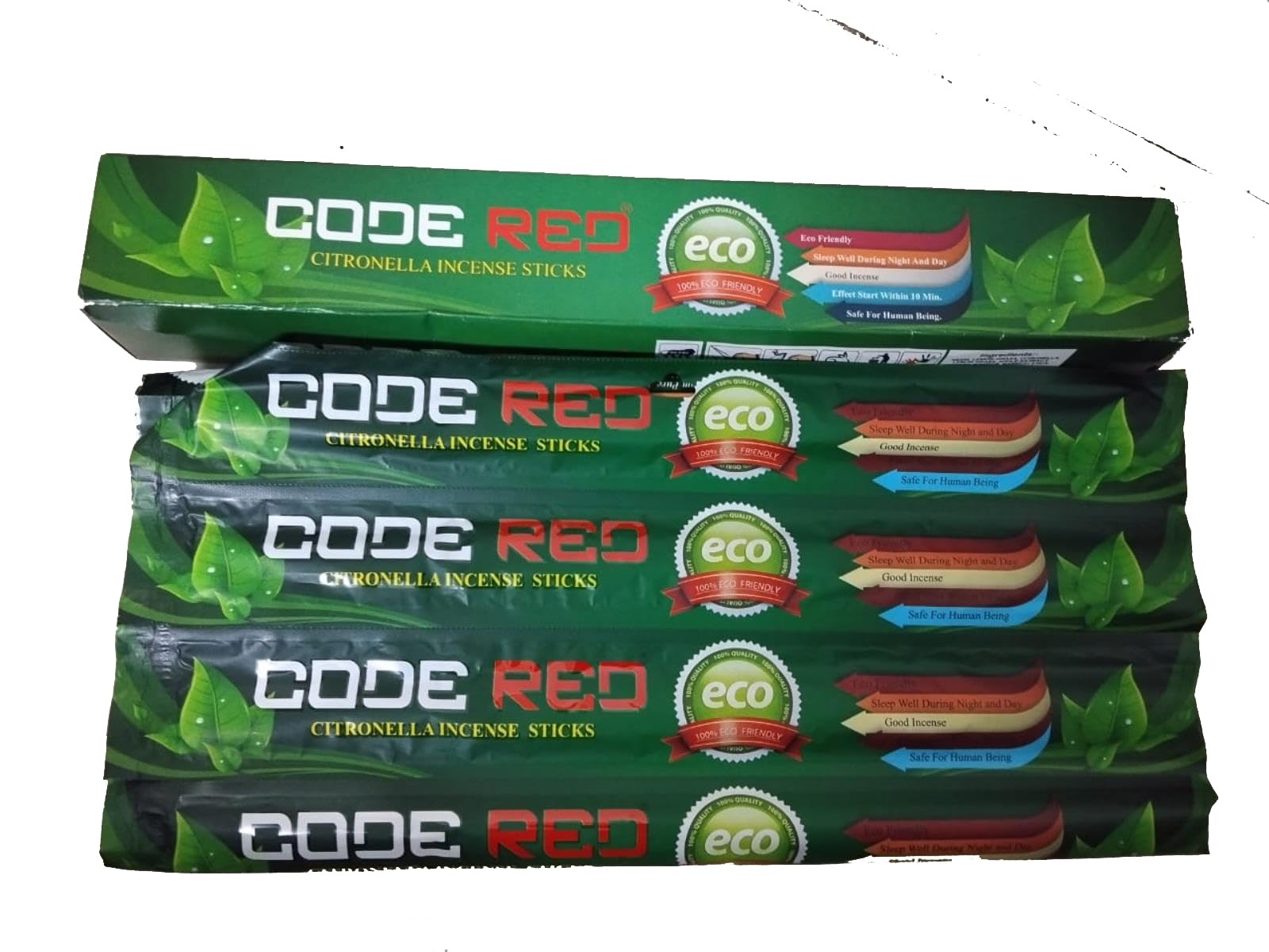 Code Red Mosquito agarbatti Stick Herbal Citronella (1 Box/Packet