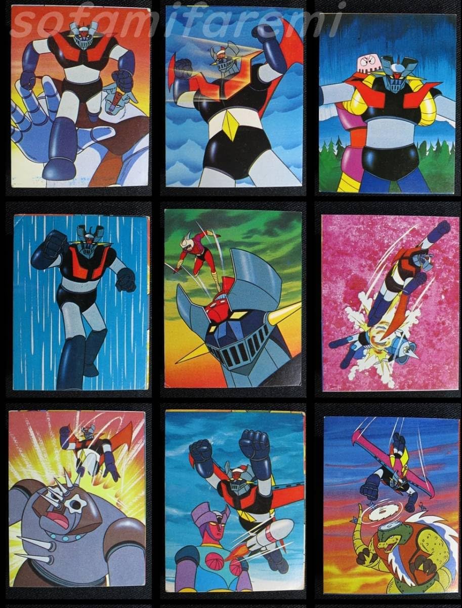 Amazon.co.jp: pbac_ミニカード マジンガーZ_丸昌_全42種_1973 : ホビー