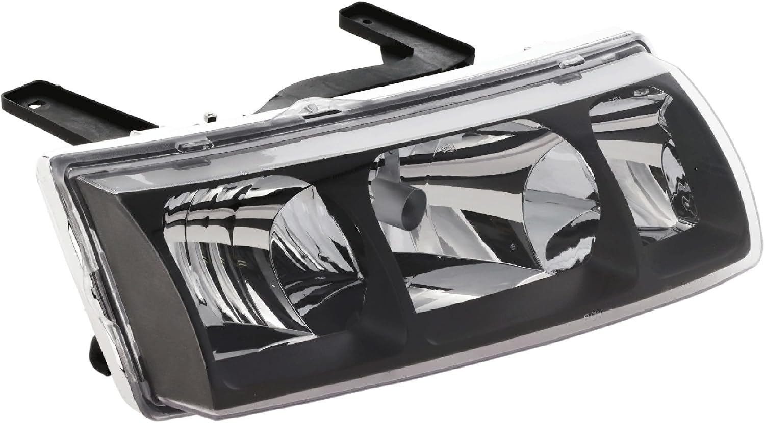 Compatible with 02-04 Vue Front Headlight Headlamp Head Light Lamp Black Trim with Bulb Right Passenger Side