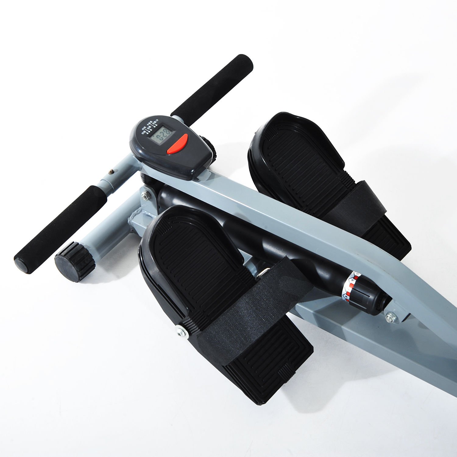 HOMCOM Vogatore Professionale per Fitness Allenamento a Casa con Display 130 x 67.5 x 67cm