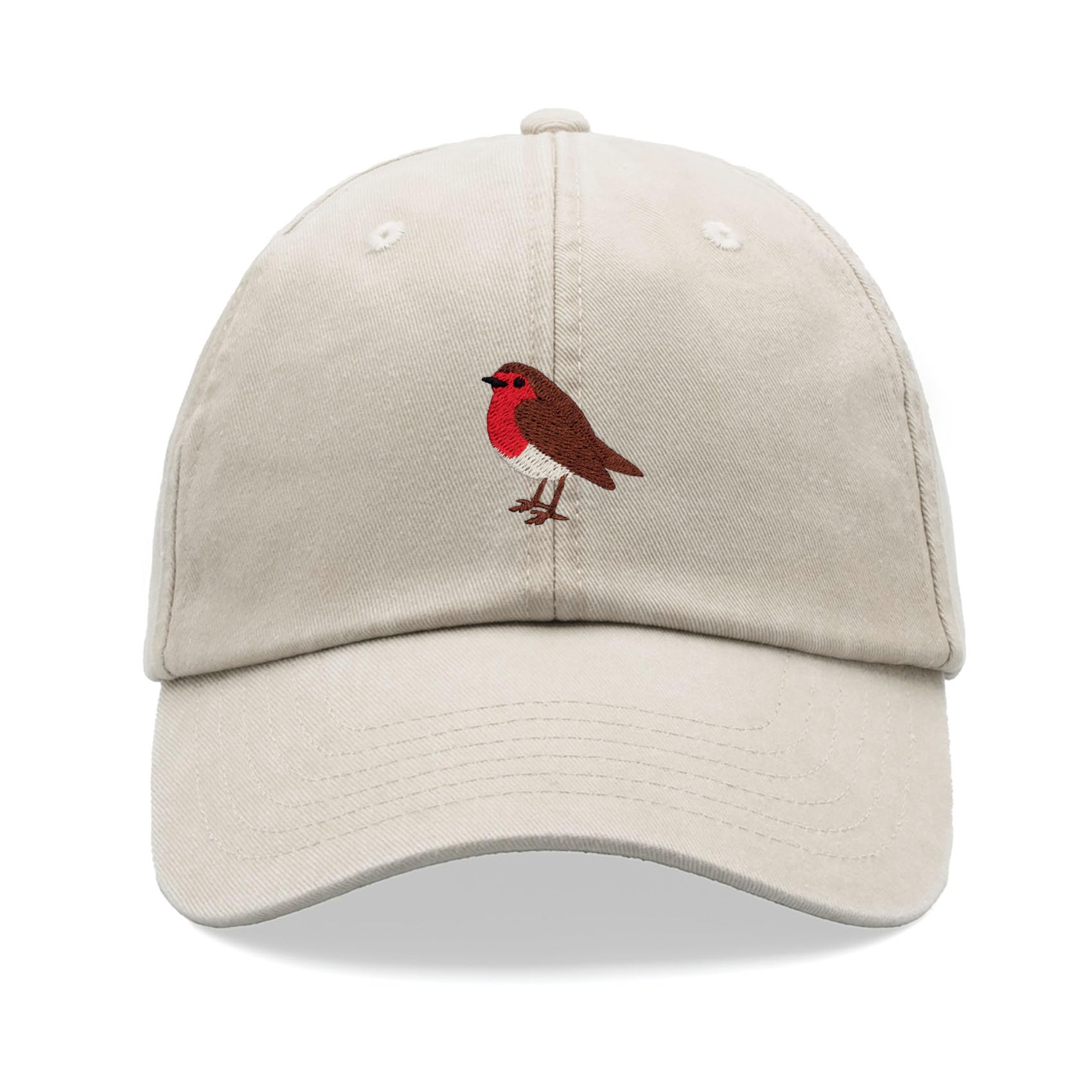 Cap Base Unisex Stone Robin Baseball Cap Vintage Washed Dad Hat Adjustable