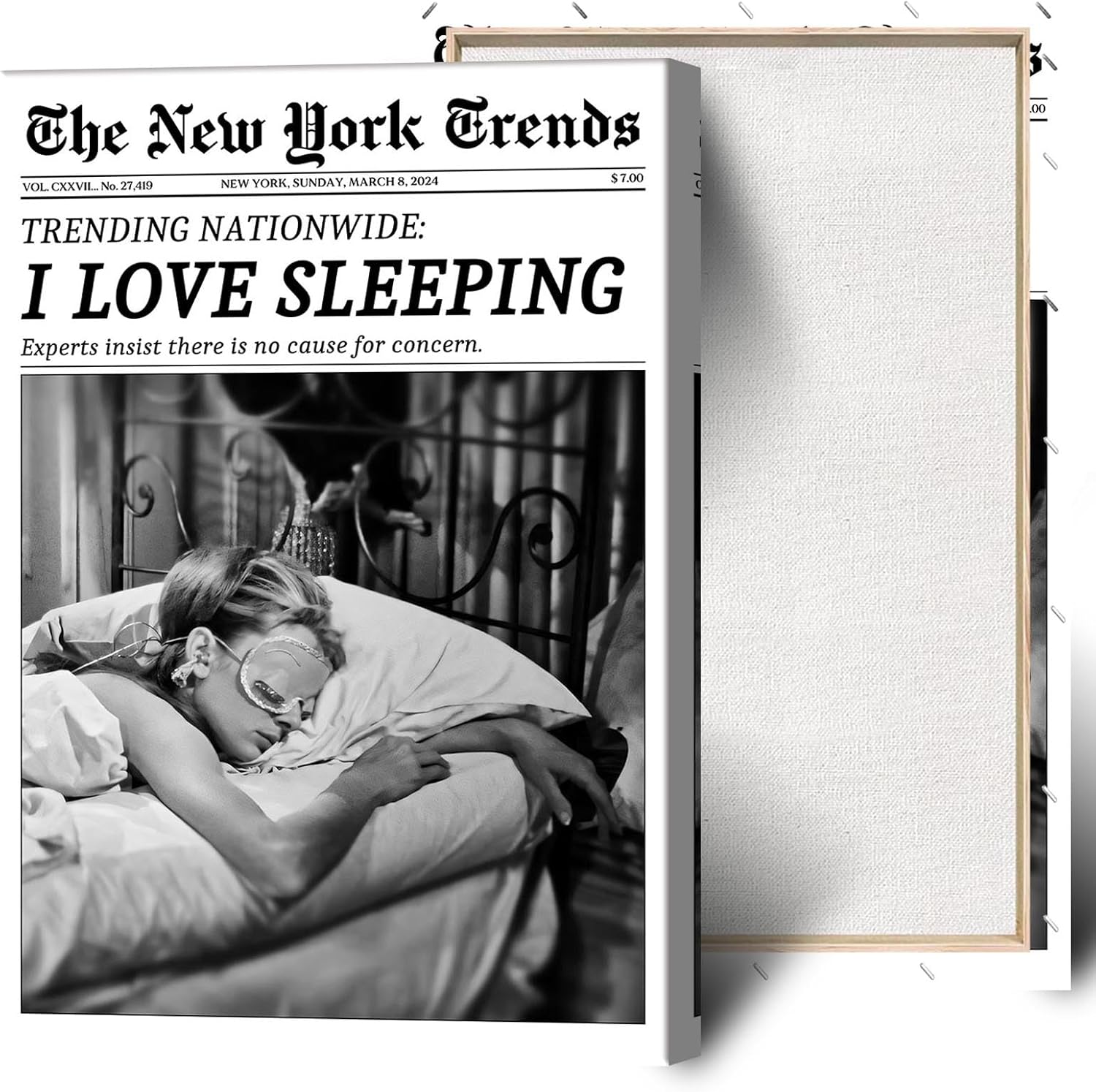 Beshdomp Vintage Better Late Than Ugly Newspaper Posters Black And White Canvas Wall Art Magazine Headline Preppy Prints Painting For Bathroom Home Bedroom Dorm Wall Decor 24x36in Framed