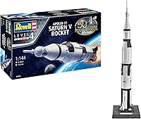 Vista 1 de Modelo coleccionable con piezas Rocket marca Revell (Alemania) del cohete Saturno V del programa Apolo.