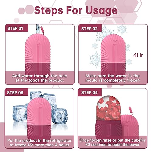 Miniatura 10 de Aquuaera Rodillo facial de hielo, rodillo de hielo para cara, herramientas de cuidado de la piel de rodillo de hielo de belleza facial, bolsas de