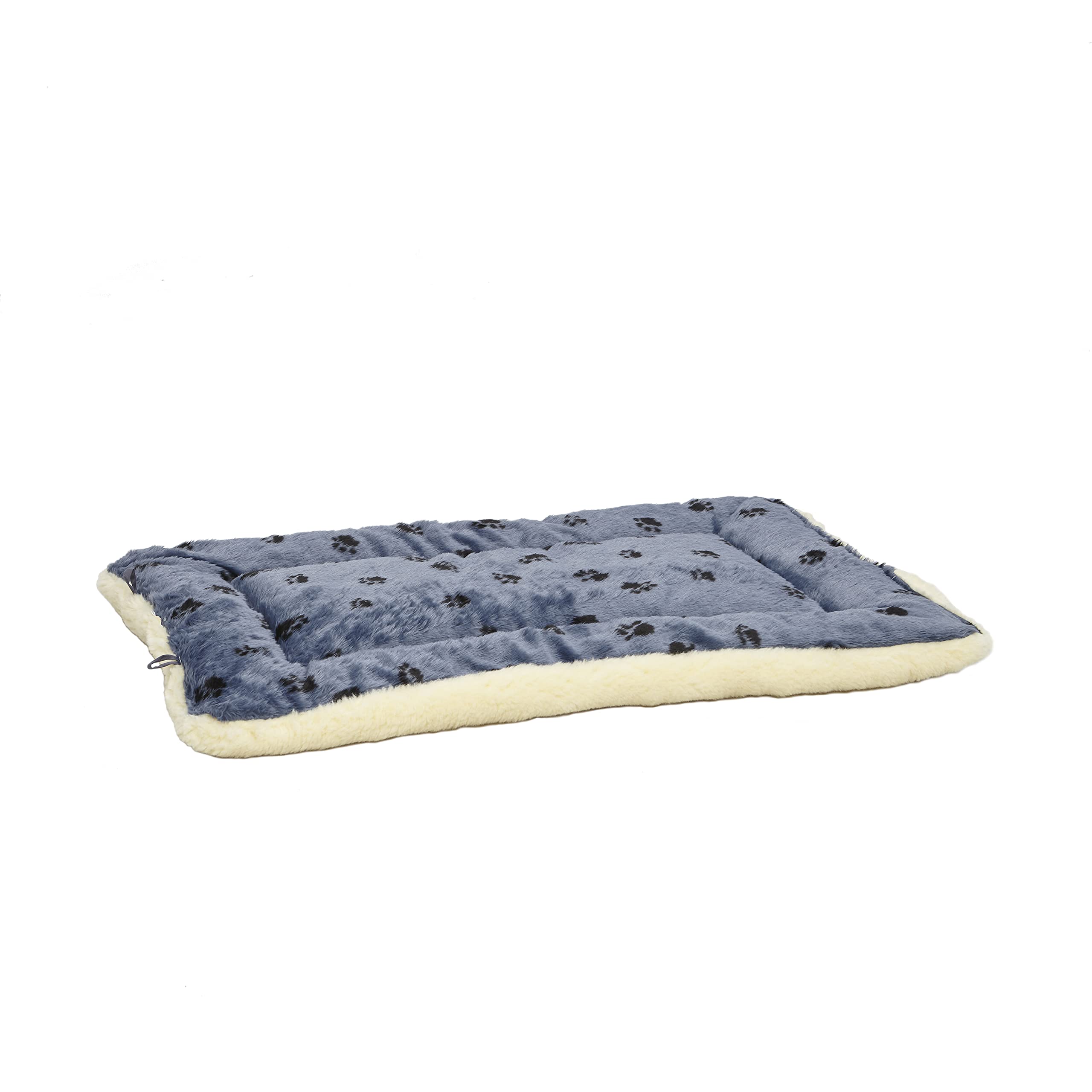 MidWest Homes for Pets 40242-FVBLS Lit réversible pour Chien 101,6 x 66,04 x 8,89 cm (L x l x H) pour Les Races de Chiens de Grande Taille, Lavable à la Machine ; Motif Pattes Bleu/Blanc