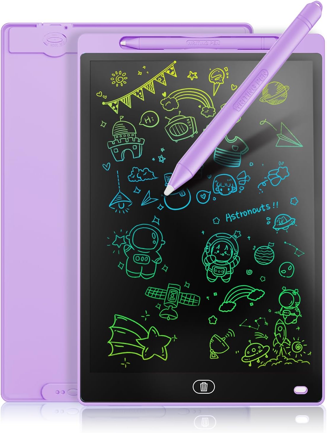 [2 Pack] Genialba 8.5 inch LCD Drawing Tablet for Kids Colorful Screen Writing Board Toddler Toys Learning Educational Stocking Fillers Kids Gifts for for 3 4 5 6 7 Year Old Boys Girls, (Pink&Blue) — image 14