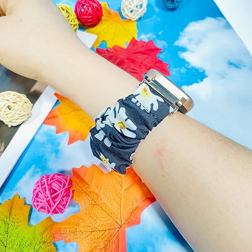 Miniatura 7 de Paquete de 2 bandas compatibles con Amazfit GTS 2 MiniGTS 4 MiniGTS2GTS 2eGTS para mujeres y niñas, correas de tela suave impresas para Amazfit Bip