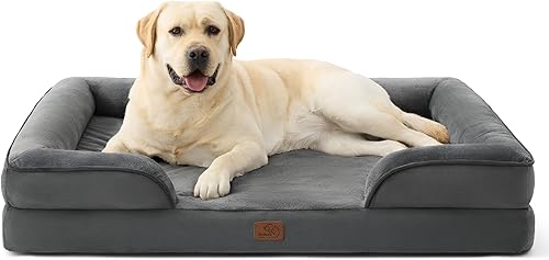Miniatura 45 de Bedsure L Plus Cama ortopédica para perros grandes - Cama impermeable para perros y gatos, L Plus sofá de confort grande para perros con funda