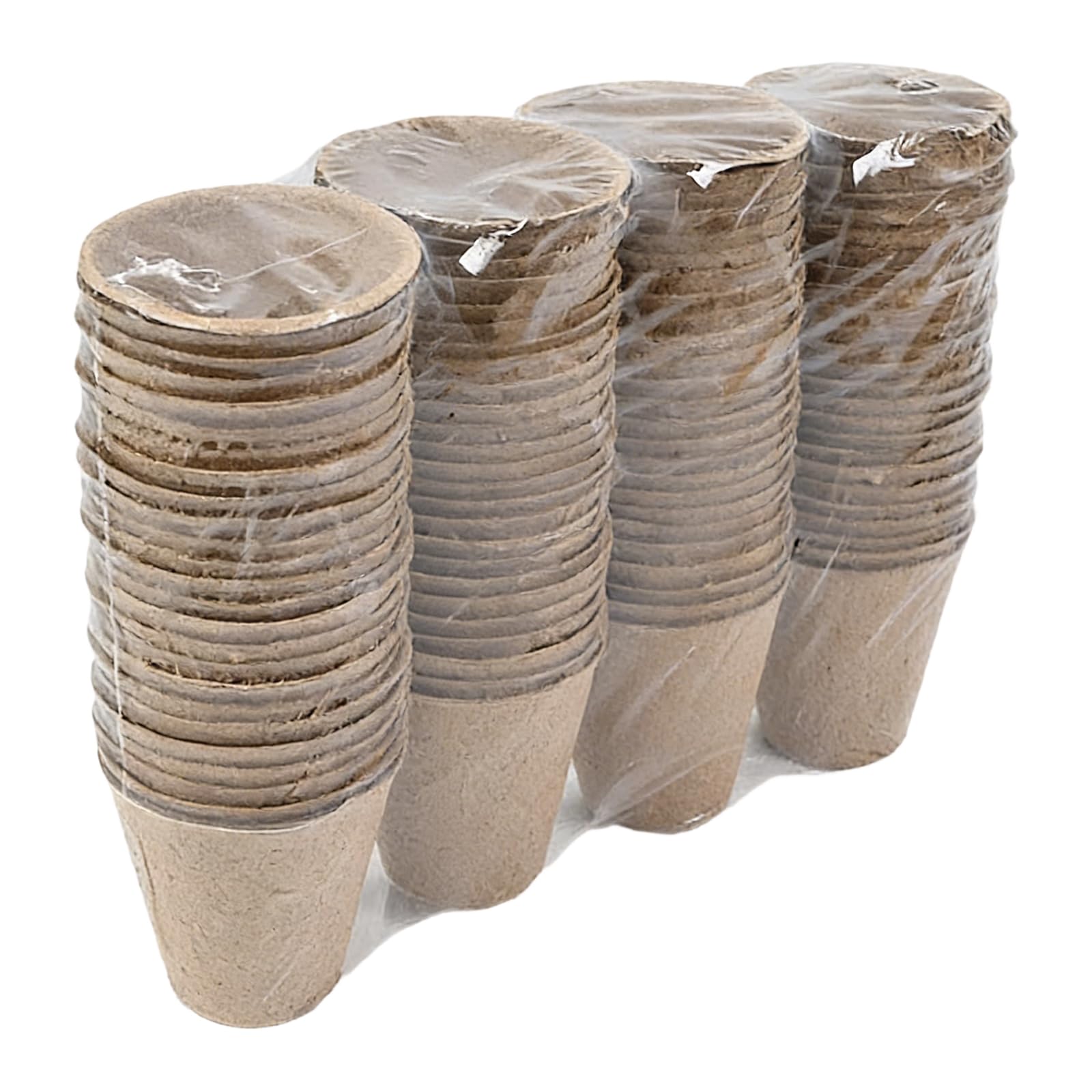 Piceioep Bulk 100Pcs Cultivation Vessels for Home Planting and New Vegetation Growth Starter Pots Made From Natural Paper for New Vegetation