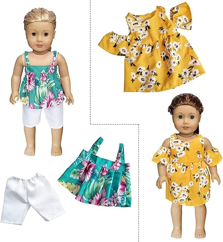 Miniatura 3 de 10 juegos de ropa y accesorios para muñecas para niñas de 18.0 in 18 pulgadas (B4-3)