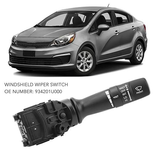 Miniatura 2 de Interruptor de columna del limpiaparabrisas, respuesta rápida 934201U000 Interruptor del limpiaparabrisas Fácil operación Robusto Forte Koup Rio