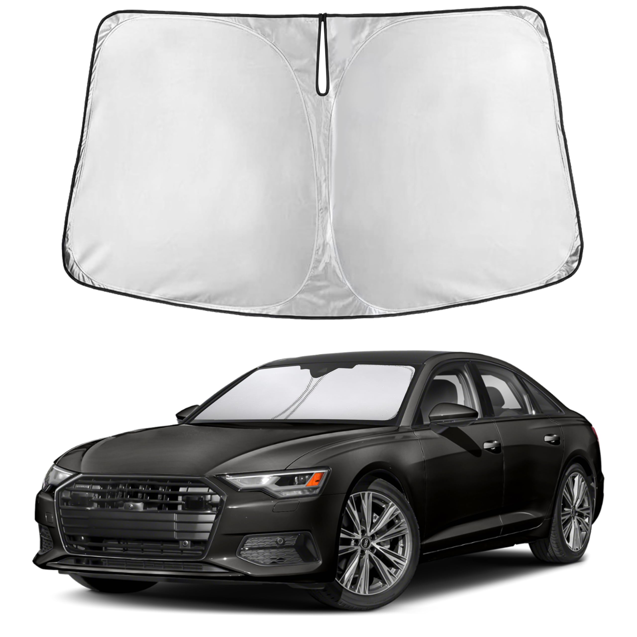 EcoNour Windshield Sun Shade Compatible for Audi A6 2019-2023 2024 2025