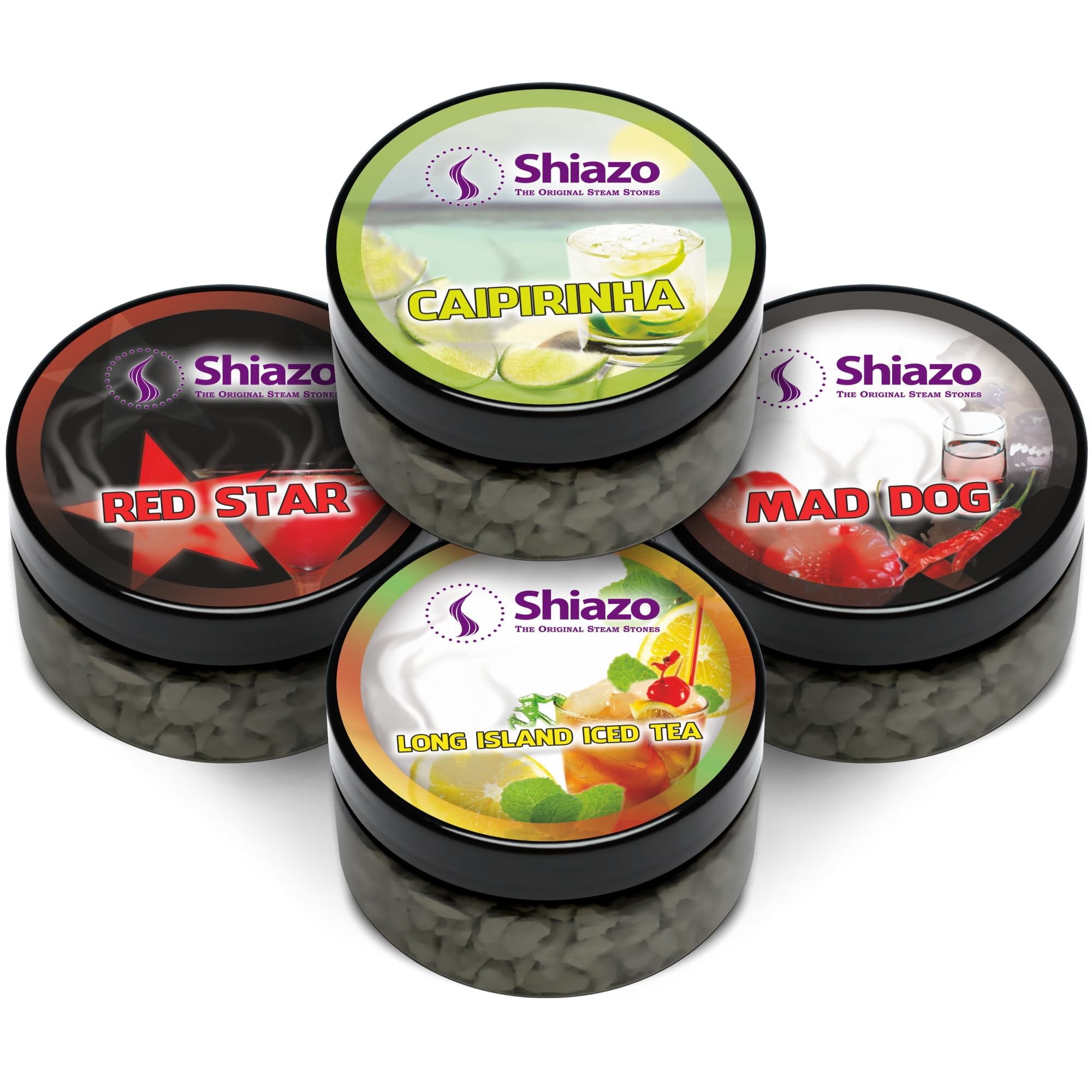 Shiazo Pierres Bartender's Choice - Pack avantageux de 4 variétés - 4 x 100 g