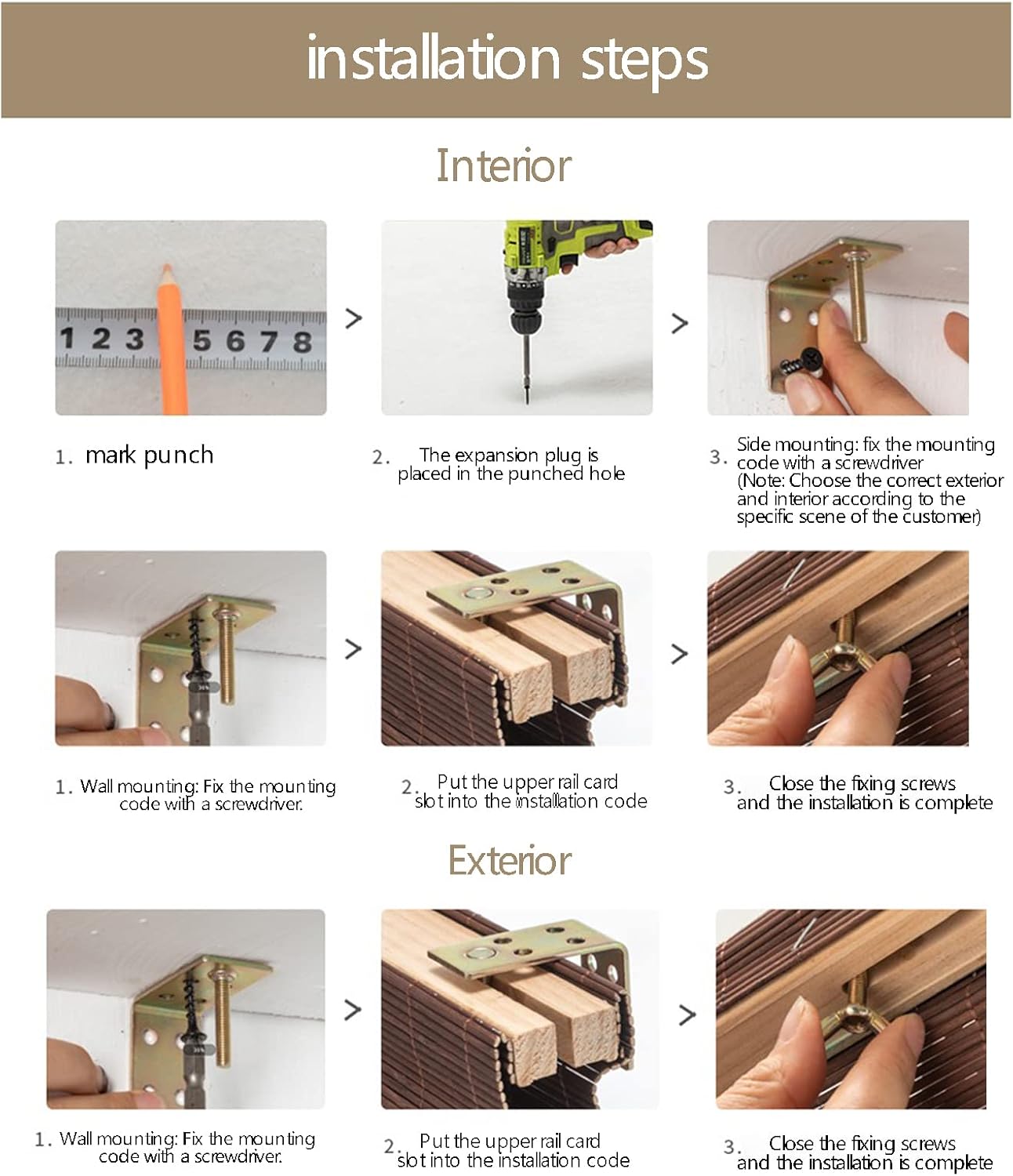 竹のローマの色合い/木製窓盲目、竹の巻き上げ窓盲目の日陰、バルコニーの竹のカーテン、パーティションブラインドサンシェード、カスタムサ