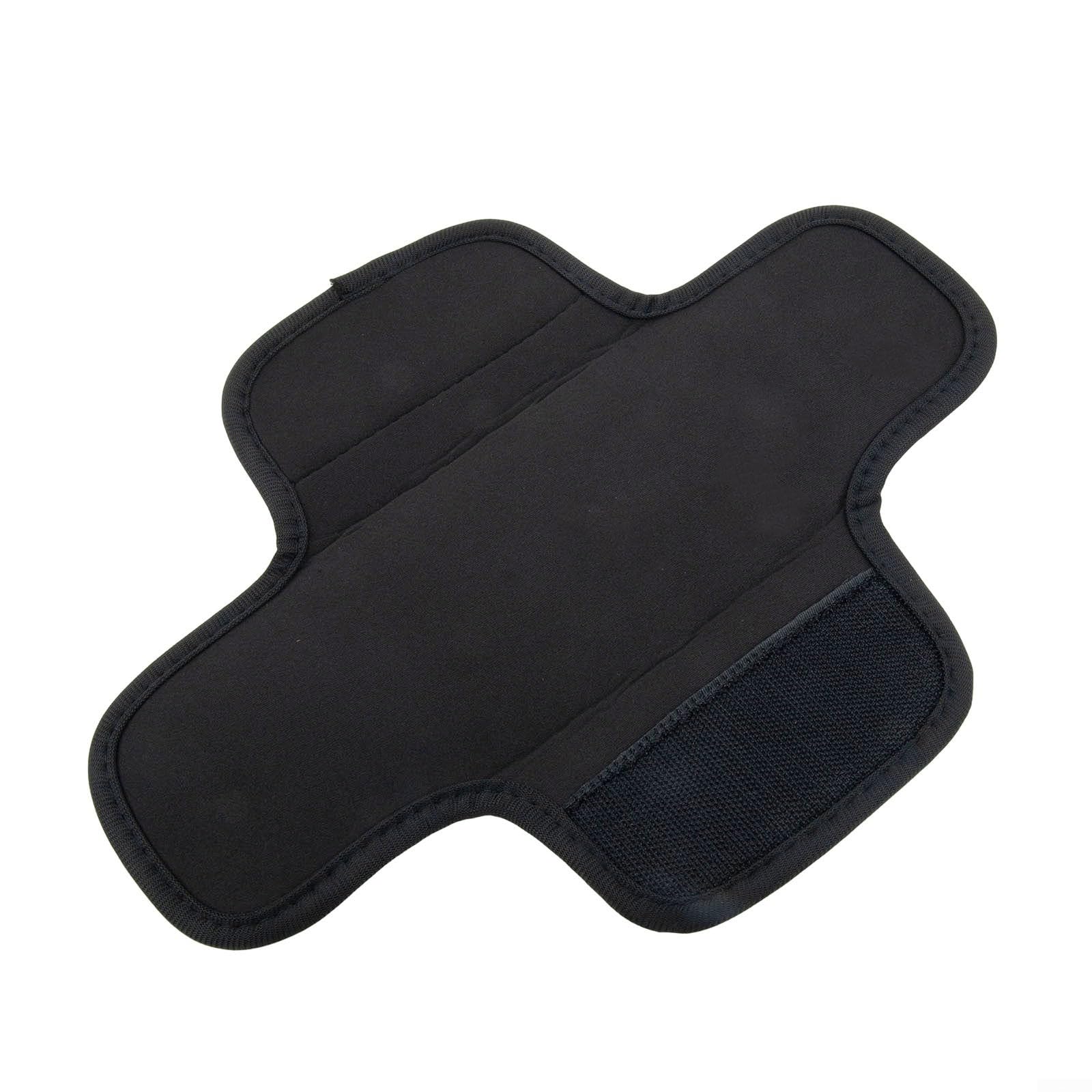 Paire de coussinets antidérapants pour sangle d'épaule de sac à dos, double couche, noir