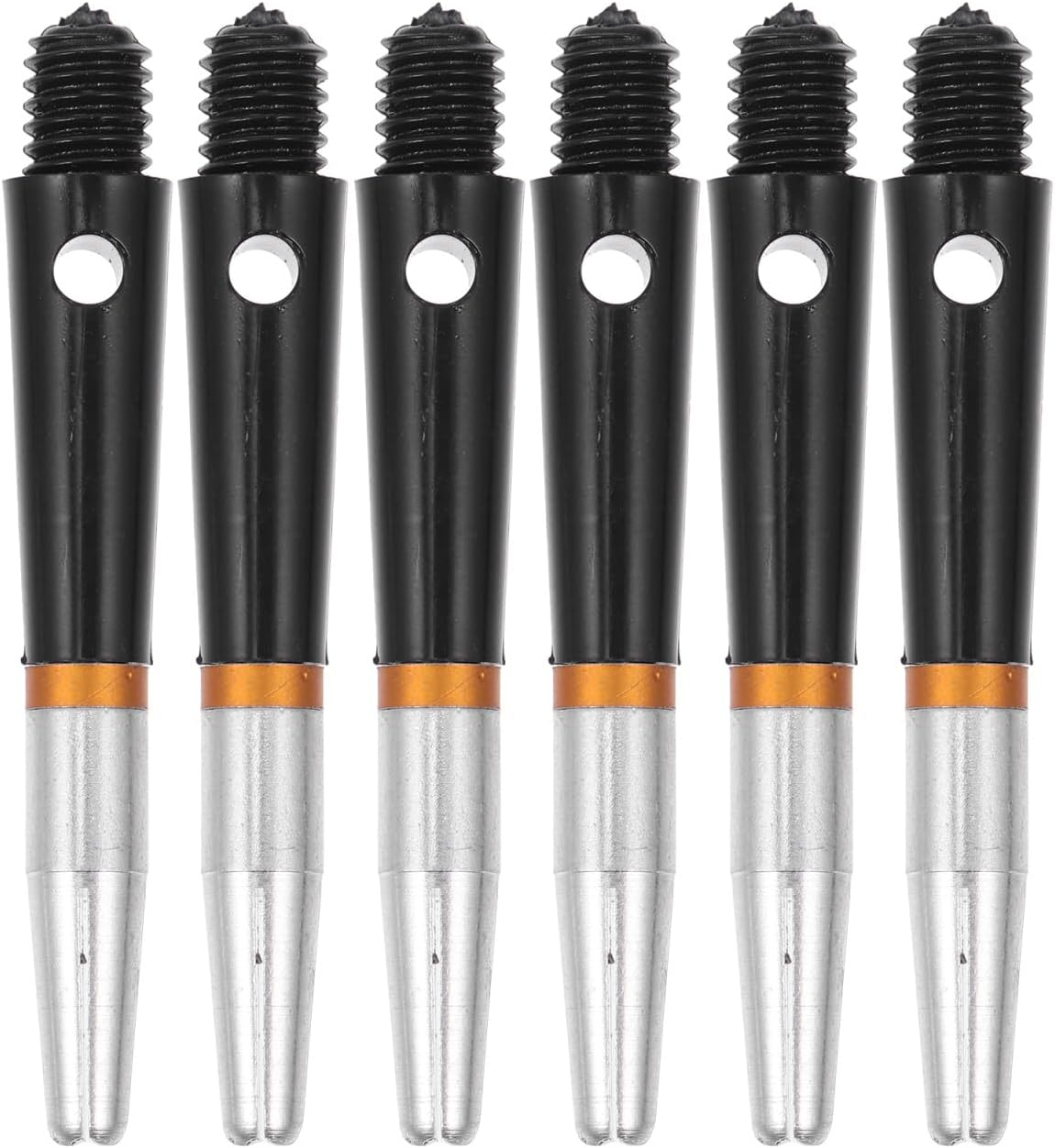 Toyvian 6pcs Darts Flights Shafts Accessories Rotating Stems Toy for Players Improvement