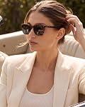 CARFIA Lunettes de soleil polarisés pour femmes : Acétate, petite taille/moyenne, UV400 Anti-Gloire CA5354