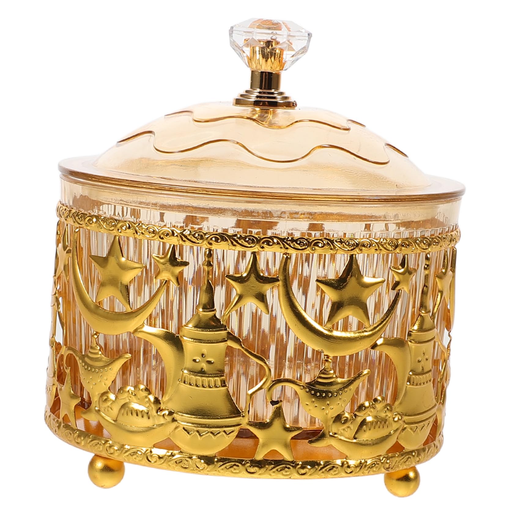 PRETYZOOM Eid -adha Candy Tray Boxes Jewelry Tray Candy Storage Container Eid Snack Tray Fruit Plate Candy Wrapping Boxes Empty Favor Boxes Party Favor Candy Containers Eid Tray Metal