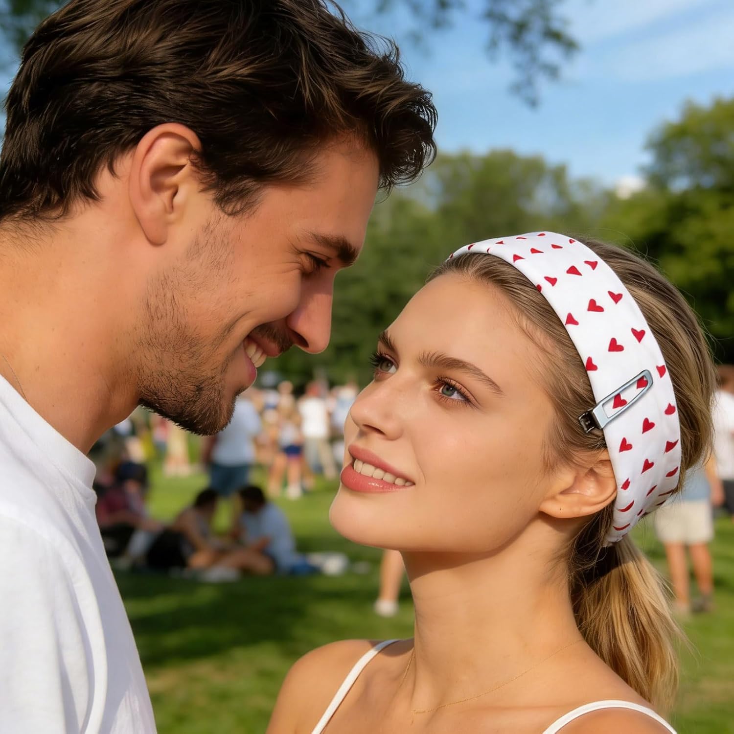 Floral Headbands for Women Non Slip Elastic - Set of 8 Soft fabrics Hair Bands, Wide Headwraps for Everyday Fashion & Workout, Casual Wear & Daily Outfits, 2 Inches Wide (Floral - Image 6