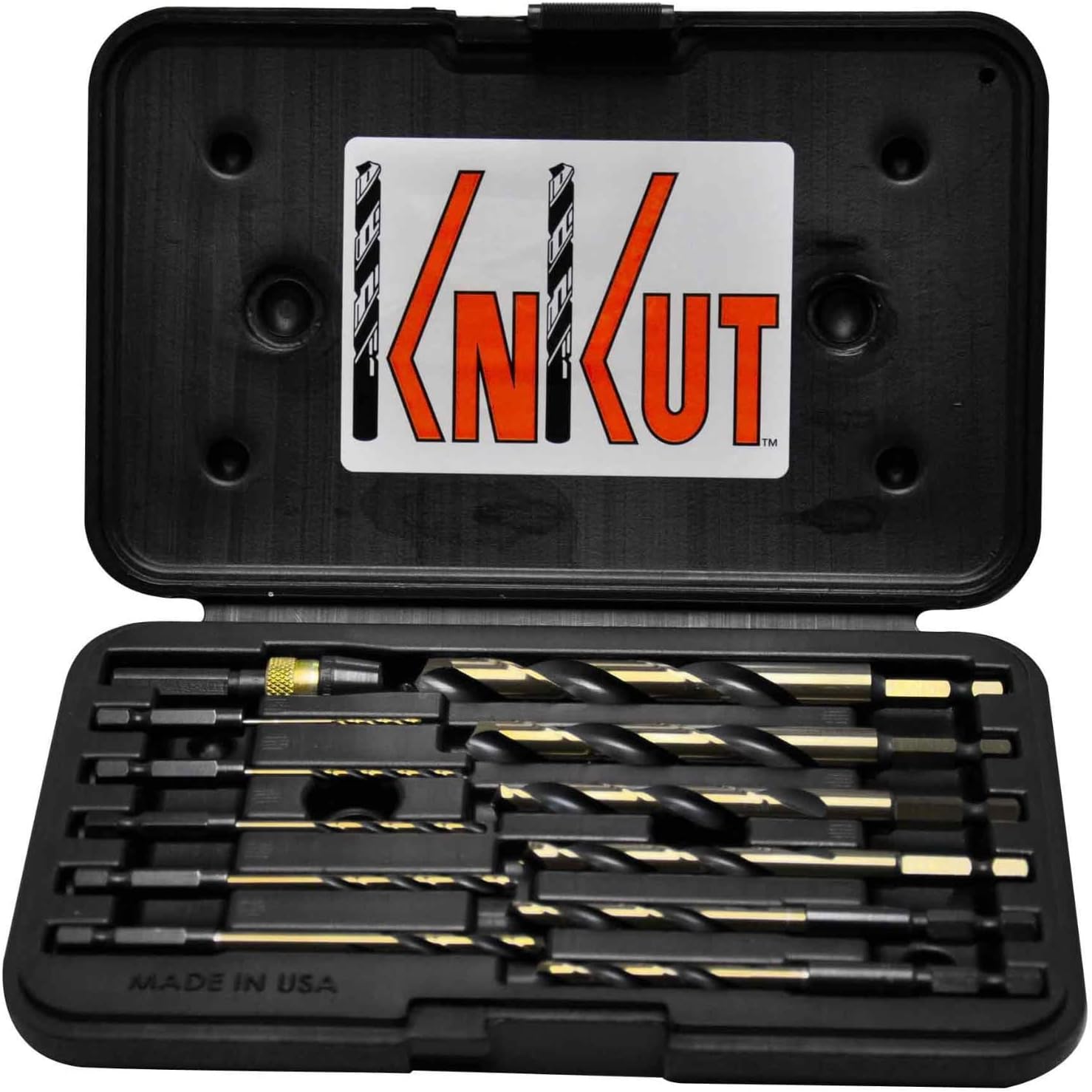 KnKut 12 Piece 1/4" Hex Shank Quick Release Drill Bit Set