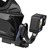 Action Camera Chin Mount for Motorcycle and Dirt Bike Helmet, with Extension J Hook, Compatible for GoPro Hero 13-5, Insta360 X3 Ace Pro, DJI OSMO Action 3/4/5, and Other Action Cameras