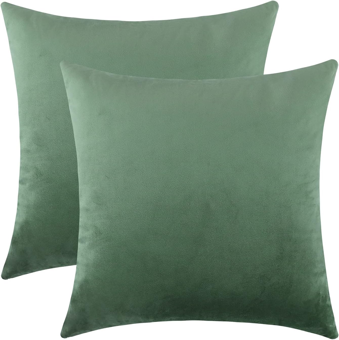 Super Soft Sage Velvet Pillow Covers