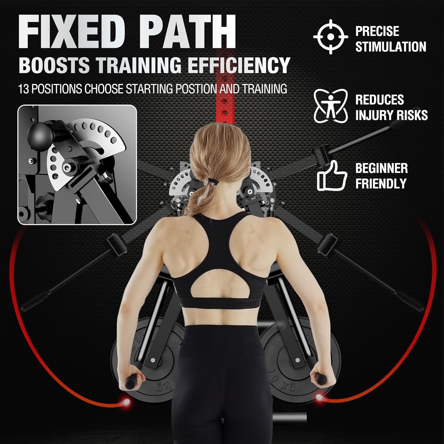 Mikolo Lateral Raise Attachment, Lateral Raise &Amp; Chest Fly M...