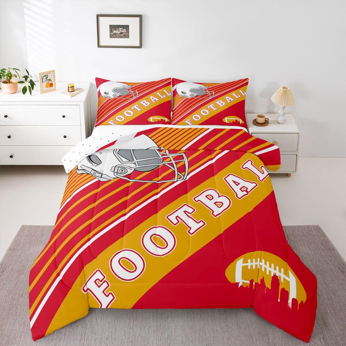 Football Comforter Set - Twin Size -7 Football Comforter Set - Twin Size -7