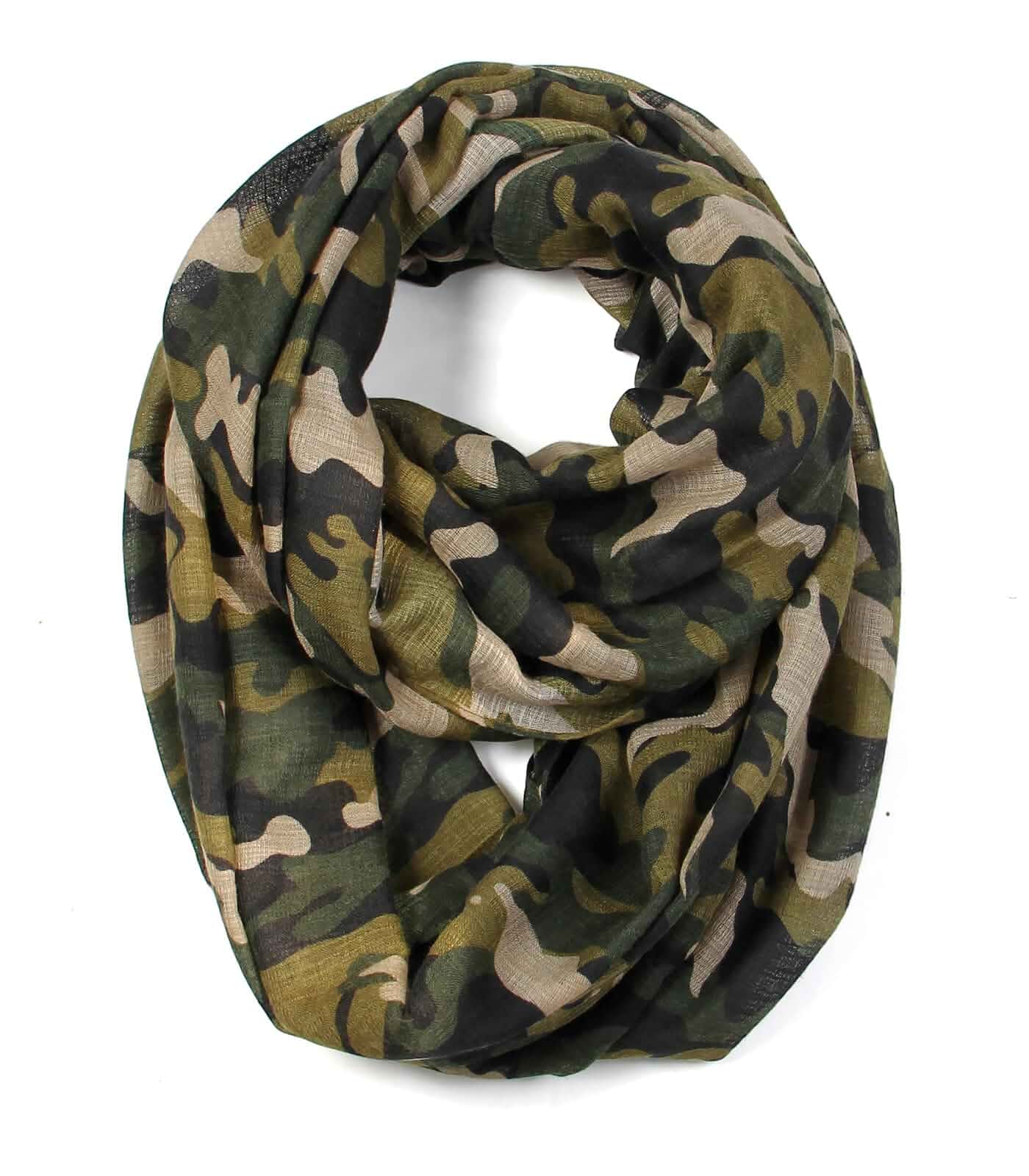 Scarfand's Mixed Colors Oil Paint Versatile Lightweight Fashion Infinity Scarves Head Wrap