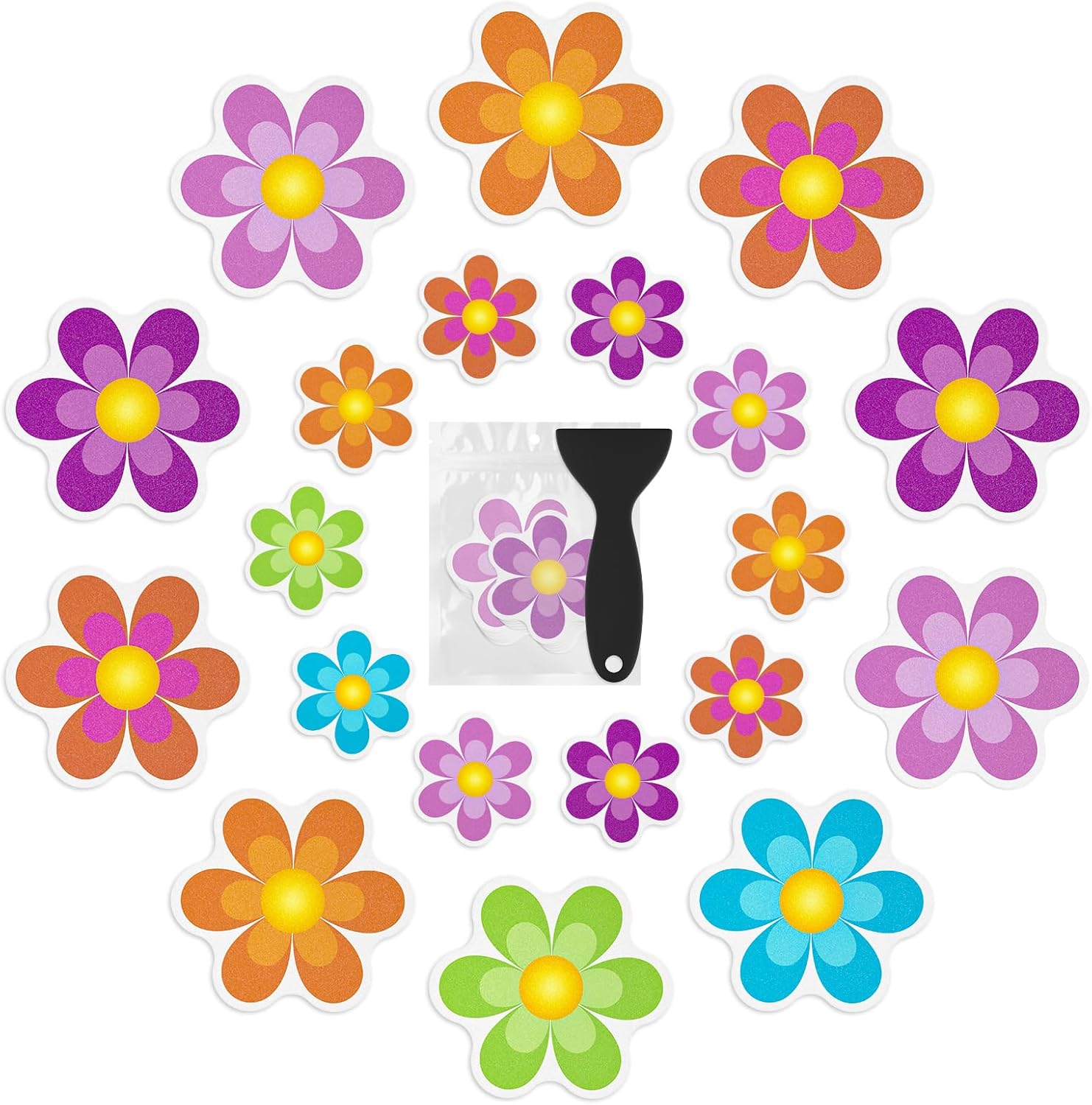 Non Slip Bathtub Stickers, 20 PCS Shower Stickers for