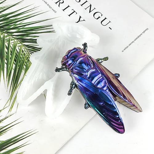 Miniatura 6 de Molde de silicona de resina de animales en forma de cicada, molde de fundición de resina epoxi para llavero, colgante, molde para hacer joyas, molde