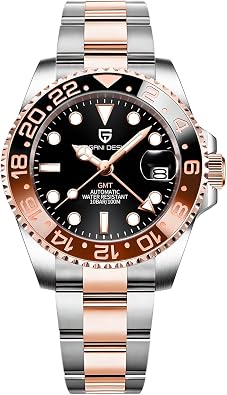 BENYAR Pagani Design Men GMT Automatic Watches-Fashion Stainless Steel Mechanical Watch-Sapphire Glass Lens Watch Men
